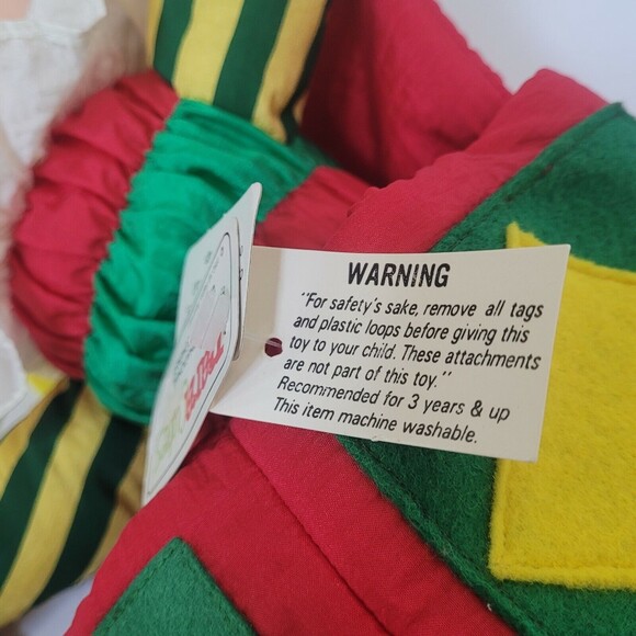 Jack in the Box Nylon Christmas Plush 15" International Silver 1992 Vintage - Picture 12 of 12